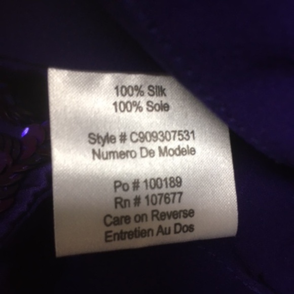 Alice + Olivia Purple Sequin Silk Mini Skirt - Picture 6 of 10